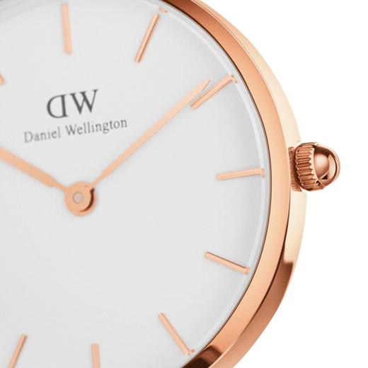 DANIEL WELLINGTON/女表金色边皮革表带28mm白盘石英表DW00100231JPY带授权招加盟代理 商品图2