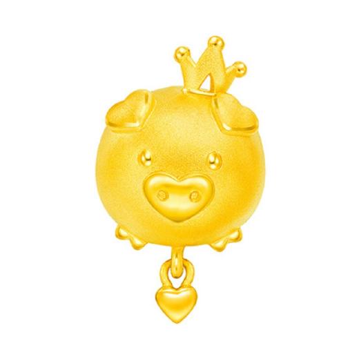 周大福GOLD PENDANT/CHARM- HEART SHAPED NOSE PIG (21608) 串饰JPY带授权招加盟代理 商品图0