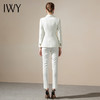 IWY/白色典雅西服西装套装女时尚修身双排扣气质名媛职业商务通勤正装CP1150 商品缩略图3