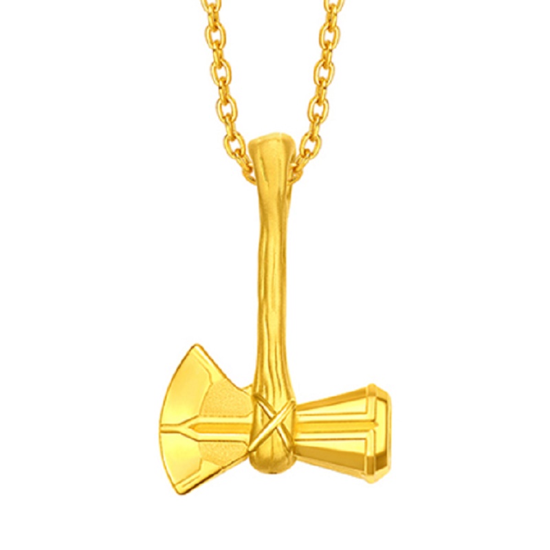 周大福GOLD PENDANT - MARVEL SERIES THOR AXE (23066) 吊坠JPY带授权招加盟代理