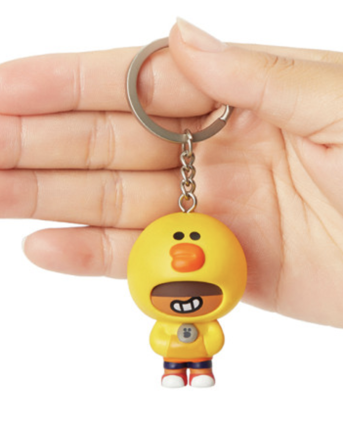 韩国 可爱 Line Friends 斗殴明星Sally Leon Figure钥匙圈JPY带授权招加盟代理