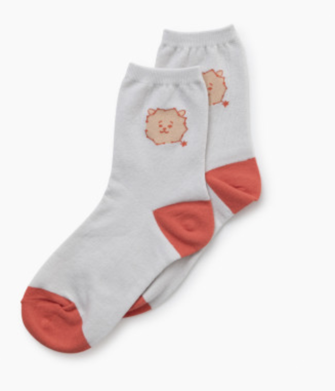 韩国 可爱 Line Friends  BT21 RJ宇宙之星中号袜子JPY带授权招加盟代理