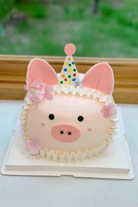 粉色猪猪 奶油蛋糕 下单前请仔细阅读商品详情
