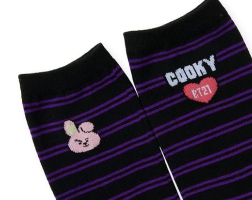 韩国 可爱 Line Friends  BT21 COOKY HEART中号袜子JPY带授权招加盟代理 商品图1