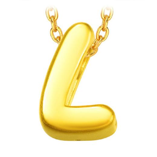 周大福24K GOLD PENDANT/CHARM - INITIAL L (16230) 坠饰JPY带授权招加盟代理 商品图0