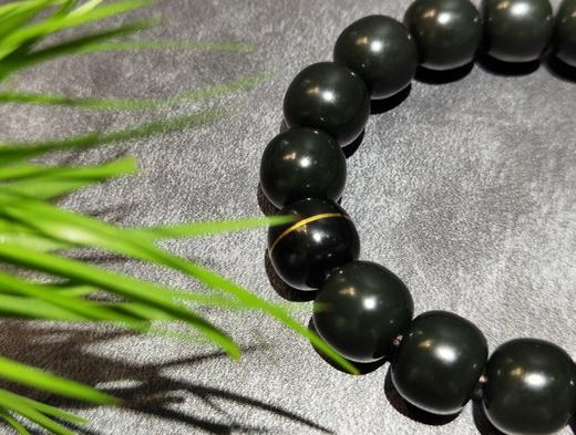 【御珠宫坊】和田玉塔青手串 商品图2