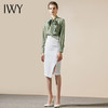 IWY/时尚百搭绿色波点衬衫女复古名媛优雅半裙职业套装套裙203105B1+S9202 商品缩略图2