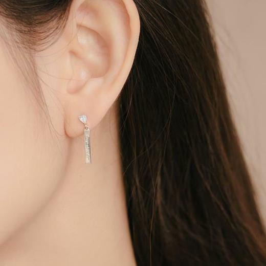 韩国Wingbling银针翼简约百搭精致气质针Loop耳环银Olive YoungJPY带授权招加盟代理 商品图1