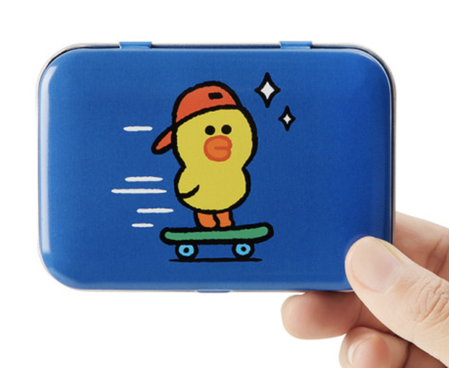 韩国 可爱 Line Friends Sally锡盒乐队创可贴套装(50EA)JPY带授权招加盟代理