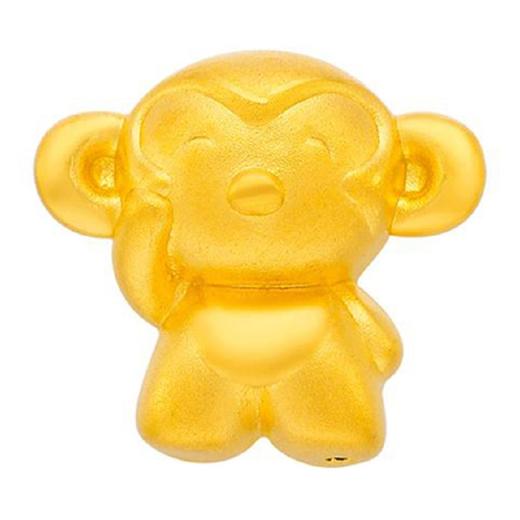 周大福GOLD CHARM-12 ZODIAC SIGNS YEAR OF MONKEY (14828) 串饰JPY带授权招加盟代理 商品图0