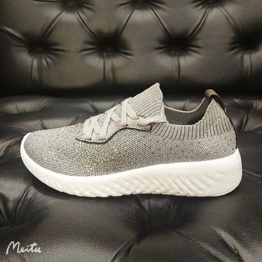 LFGJ 12202 春季新款系带飞织休闲单鞋女 商品图1