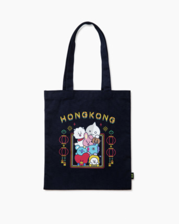 韩国 可爱 Line Friends BT21城市版香港环保袋JPY带授权招加盟代理