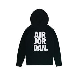 JORDAN乔丹AJ童装春男女童字母毛圈针织连帽卫衣JD2112013