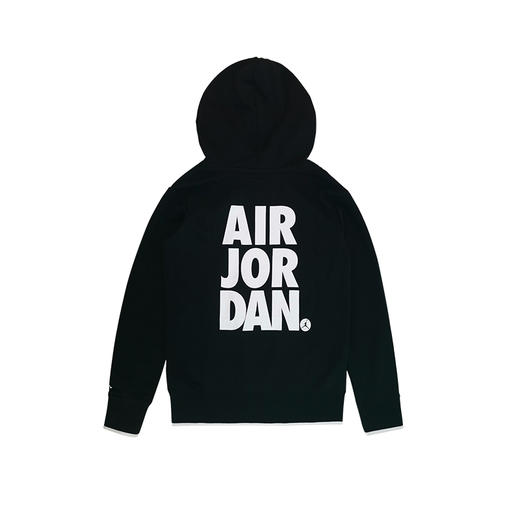 JORDAN乔丹AJ童装春男女童字母毛圈针织连帽卫衣JD2112013 商品图0