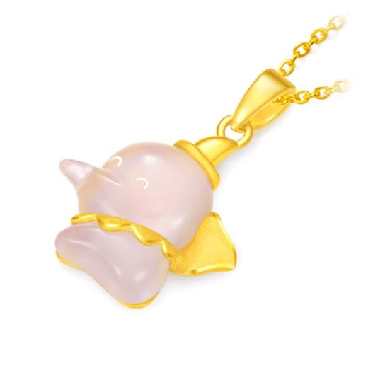 周大福24K GOLD PENDANT - JADE ELEPHANT (20753) 吊坠JPY带授权招加盟代理 商品图2