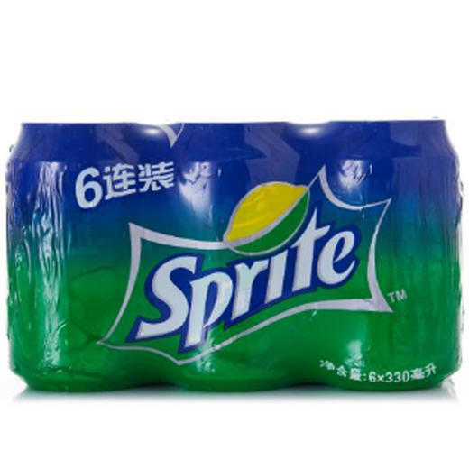 【11.5元/包】雪碧清爽柠檬味听装汽水330ml*6（040051904） 商品图0