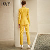 IWY/新品高端时尚洋气黄色西装套装女气质名媛总裁西服职业套裤211007C1+P1 商品缩略图3