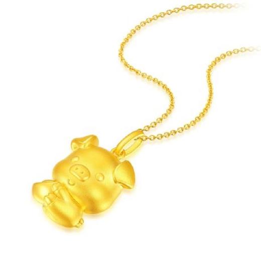 24K GOLD PENDANT - 12 ZODIAC SIGNS PIG (21602-BJ) 吊坠JPY带授权招加盟代理 商品图2