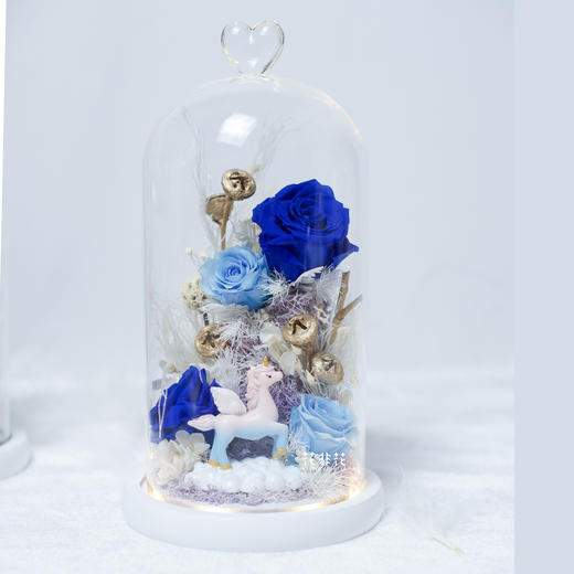 《独角兽》- 大号永生花玻璃罩「两款可选」 商品图5