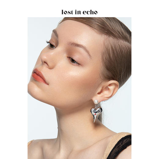 【新粉专享99购】lost in echo 精美古怪之心耳饰 商品图2
