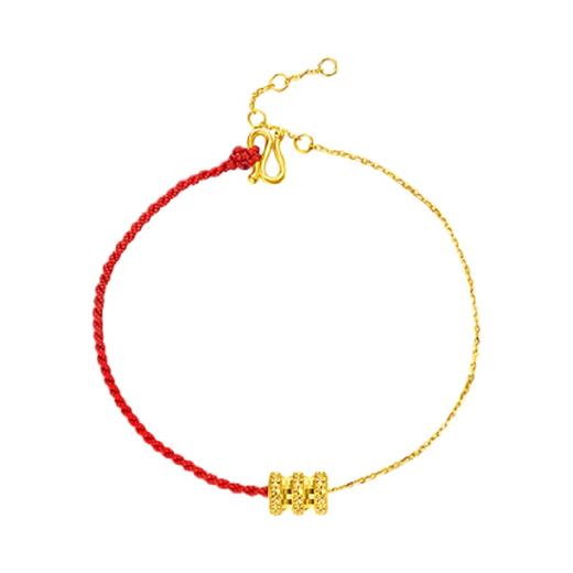 周大福 GOLD CHAIN AND RED BRACELET (26047) 手链JPY带授权招加盟代理 商品图1