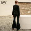 IWY/高端时尚西装气质名媛商务宴会正装修身西服微喇裤套装211010C1+P3 商品缩略图3