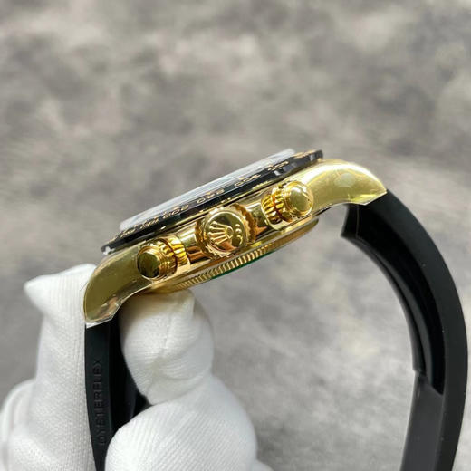 N劳li士黄金迪通拿余文乐M116518ln-0048，单独真正4130机芯，精钢镀厚金，黄金表壳。表壳厚度和zp一致，全部计时功能100% 实现， 使用了订制版KIF避震器 正品原版开模精品中的精品 商品图5