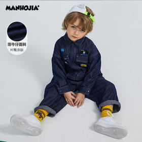 牛仔连体衣，必须COOL