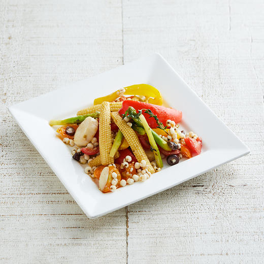 烤地中海时蔬薏仁色拉 (小) Mediterranean Vegetable with Baby Corn 商品图0