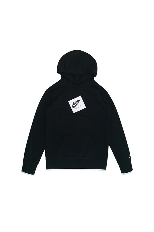 JORDAN乔丹AJ童装春男女童字母毛圈针织连帽卫衣JD2112013 商品图4