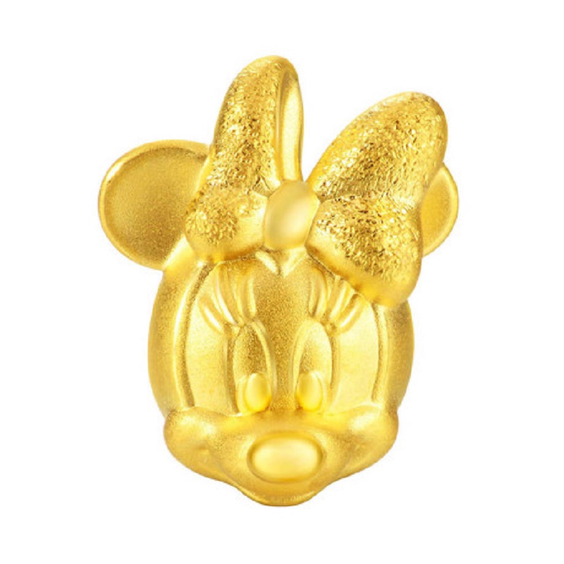 周大福24K GOLD CHARM - DISNEY MINI MOUSE (16324) 手链串饰JPY带授权招加盟代理