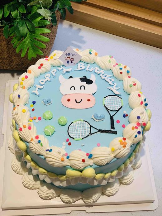 手绘牛牛、网球奶油蛋糕 下单前请仔细阅读商品详情 商品图0
