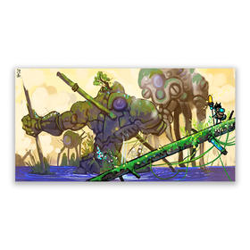 泡面猫丨巨人陨落插画