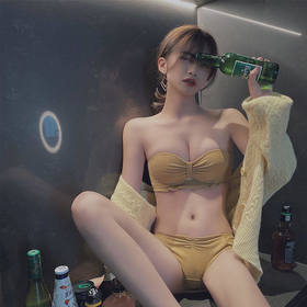 【新款】姿茜无肩带内衣女小胸聚拢无钢圈上托防下垂收副乳调整无痕胸罩