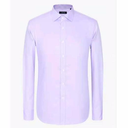 南4雅戈尔紫色细斜纹免熨衬衫 商品图1