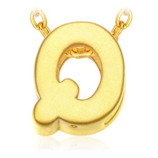 周大福24K GOLD PENDANT/CHARM - INITIAL Q (16235) 串饰JPY带授权招加盟代理 商品图1
