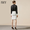 IWY/高端衬衫女气质黑色个性系带领优雅潮流围巾领上衣203088B1+S8308 商品缩略图3