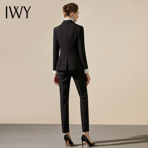 IWY/黑色售楼部职业装西装套装女时尚修身气质女神商务上班工作服正装CP345 商品图3