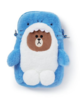 韩国 可爱 LINE FRIENDS鲨鱼布朗儿童公仔斜挎包JPY带授权招加盟代理 商品缩略图0