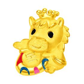 周大福 24K GOLD PENDANT/CHARM - LUCKY BAG 1JPY带授权招加盟代理