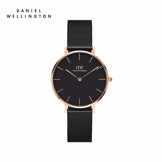 DANIEL WELLINGTON/新款石英女表金色盘黑色钢带 32MM DW00100201JPY带授权招加盟代理 商品图0