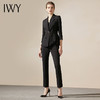 IWY/黑色商务商务通勤职业装西装套装女修身时尚气质女神上班面试正装C304+P305 商品缩略图0