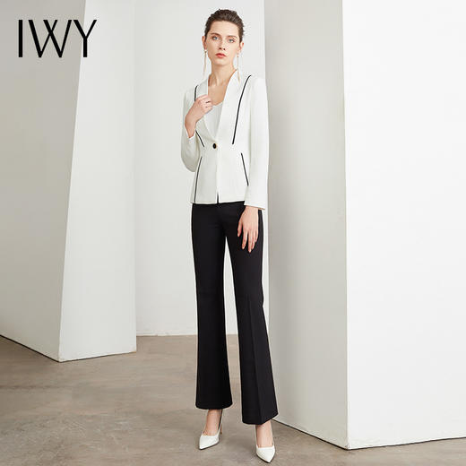 IWY/白色西服套装女时尚名媛休闲职业装气质女神范工作服修身商务正装CP16 商品图0