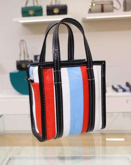 奥莱航空风格[Valenciaga]集市购物袋XXS 513988：多蓝色JPY带授权招加盟代理 商品图1