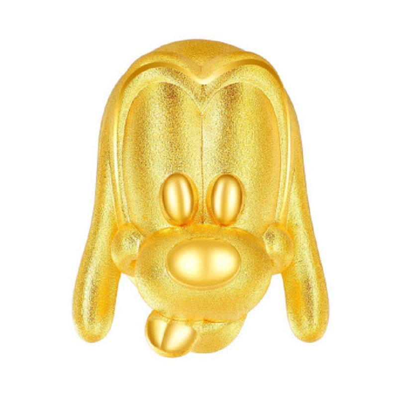 周大福24K GOLD CHARM - DISNEY GOOFY 手链串饰JPY带授权招加盟代理