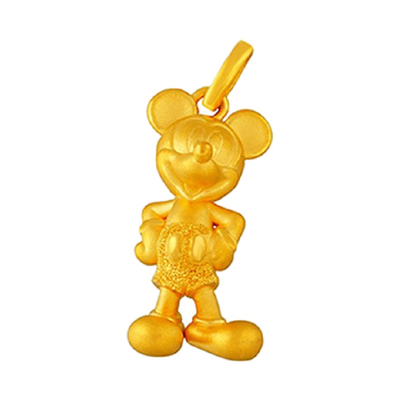 周大福24K GOLD PENDANT - DISNEY MICKEY MOUSE 吊坠JPY带授权招加盟代理