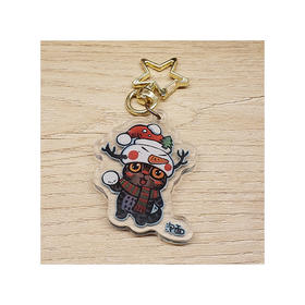 泡面猫丨圣诞款亚克力钥匙扣