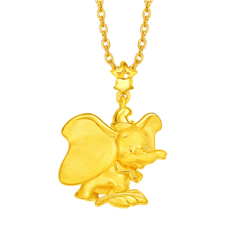 周大福24K GOLD PENDANT - DISNEY DUMBO 吊坠JPY带授权招加盟代理