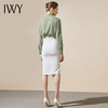 IWY/时尚百搭绿色波点衬衫女复古名媛优雅半裙职业套装套裙203105B1+S9202 商品缩略图3