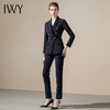 IWY/藏蓝色职业装西服西装套装女时尚双排扣修身气质女神商务干练正装CP1150 商品缩略图1